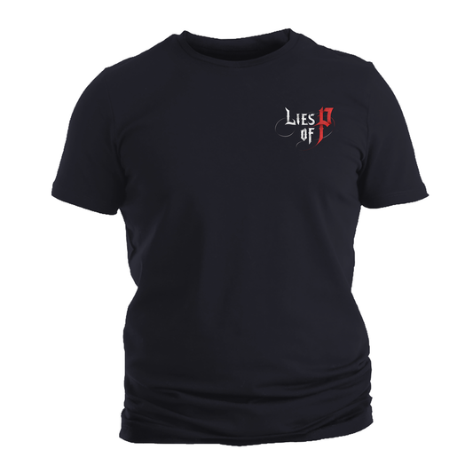 Lies of P - Cataclysm - Front Chest Logo/Full Back Print T Shirt (Black)